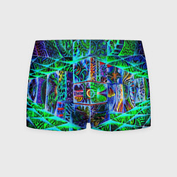Трусы-боксеры мужские Психоделика узор кислотный, цвет: 3D-принт