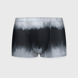 Трусы-боксеры мужские Разводы черной краски, цвет: 3D-принт