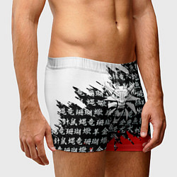 Трусы-боксеры мужские Ведьмак япония краски, цвет: 3D-принт — фото 2