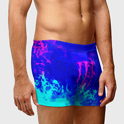 Трусы-боксеры мужские Monster energy дым неоновый, цвет: 3D-принт — фото 2