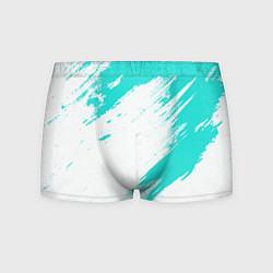 Трусы-боксеры мужские Color white light blue, цвет: 3D-принт