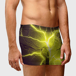 Трусы-боксеры мужские Color yellow black, цвет: 3D-принт — фото 2