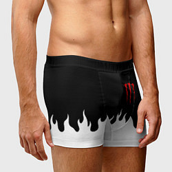 Трусы-боксеры мужские Monster energy red logo, цвет: 3D-принт — фото 2