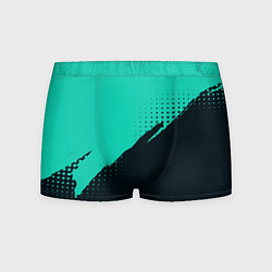 Мужские трусы Color black light blue
