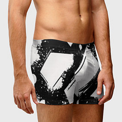 Трусы-боксеры мужские Color black white, цвет: 3D-принт — фото 2