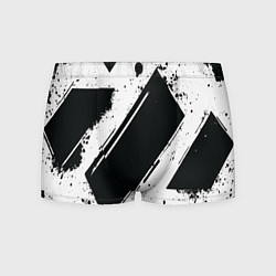 Трусы-боксеры мужские Color black white, цвет: 3D-принт
