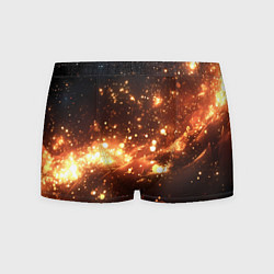 Трусы-боксеры мужские Искры и огоньки текстура, цвет: 3D-принт