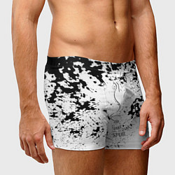 Трусы-боксеры мужские Тоттенхэм черно белые краски, цвет: 3D-принт — фото 2
