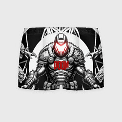 Трусы-боксеры мужские Doom dark ages doom guy, цвет: 3D-принт