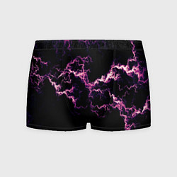 Трусы-боксеры мужские Lightning pink glow, цвет: 3D-принт