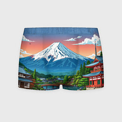 Трусы-боксеры мужские Япония гора, цвет: 3D-принт