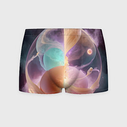 Трусы-боксеры мужские Космическая круглая абстракция, цвет: 3D-принт