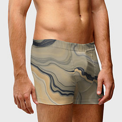 Трусы-боксеры мужские Песочный мрамор, цвет: 3D-принт — фото 2