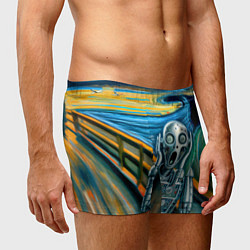 Трусы-боксеры мужские Робот кричит на картине Эдварда Мунка, цвет: 3D-принт — фото 2