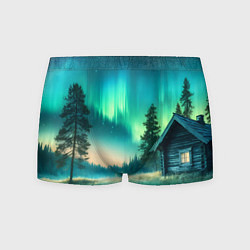 Трусы-боксеры мужские Салатневое небо, цвет: 3D-принт