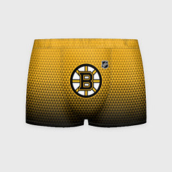Трусы-боксеры мужские Бостон Брюинз - геометрический градиент, цвет: 3D-принт