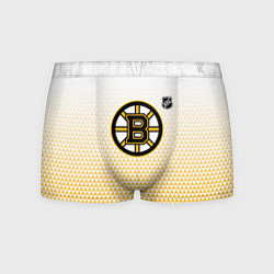 Трусы-боксеры мужские Бостон Брюинз - светлый градиент, цвет: 3D-принт