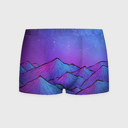 Трусы-боксеры мужские Горы под звездным небом, цвет: 3D-принт