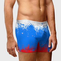 Трусы-боксеры мужские Патриот - флаг, цвет: 3D-принт — фото 2