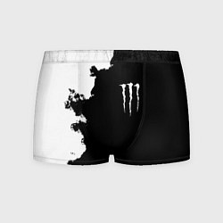 Трусы-боксеры мужские Monster energy краски белые, цвет: 3D-принт