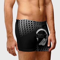 Трусы-боксеры мужские Музыка - цитата, цвет: 3D-принт — фото 2