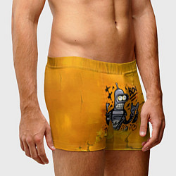 Трусы-боксеры мужские Cool Bender - graffiti, цвет: 3D-принт — фото 2