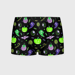 Мужские трусы Halloween black pumpkin pattern