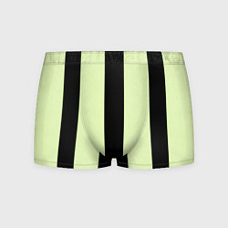 Трусы-боксеры мужские Color light green black line, цвет: 3D-принт