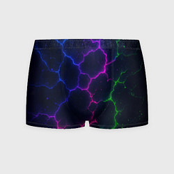 Трусы-боксеры мужские Неоновый разлом, цвет: 3D-принт