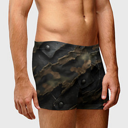 Трусы-боксеры мужские Камуфляжная ткань на металле, цвет: 3D-принт — фото 2