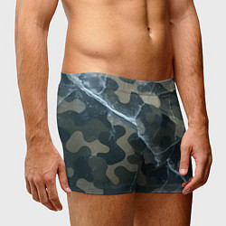 Трусы-боксеры мужские Ледяной камуфляж, цвет: 3D-принт — фото 2