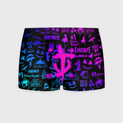Трусы-боксеры мужские Fortnite x doom neon logo, цвет: 3D-принт