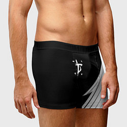 Трусы-боксеры мужские Doom white geometry, цвет: 3D-принт — фото 2