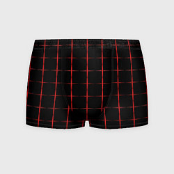 Трусы-боксеры мужские Color black red crosses, цвет: 3D-принт