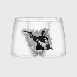 Трусы-боксеры мужские Леон рисунок, цвет: 3D-принт