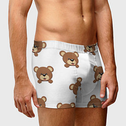 Трусы-боксеры мужские Мордашка мишки, цвет: 3D-принт — фото 2