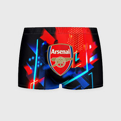 Трусы-боксеры мужские Arsenal неоновая геометрия, цвет: 3D-принт