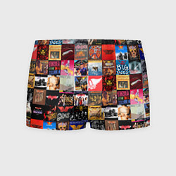 Трусы-боксеры мужские Aerosmith - обложки альбомов и песен, цвет: 3D-принт