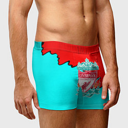 Трусы-боксеры мужские Liverpool краски текстура штрихи, цвет: 3D-принт — фото 2