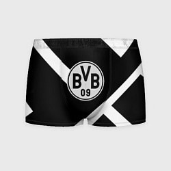 Трусы-боксеры мужские Borussia black geometry, цвет: 3D-принт