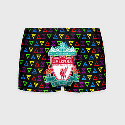 Трусы-боксеры мужские Liverpool pattern neon, цвет: 3D-принт