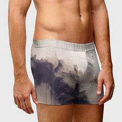 Трусы-боксеры мужские Сепия абстрактная горная река, цвет: 3D-принт — фото 2