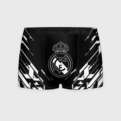 Трусы-боксеры мужские Real Madrid полосы геомтерия, цвет: 3D-принт