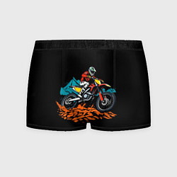 Трусы-боксеры мужские Motocross and mountains, цвет: 3D-принт