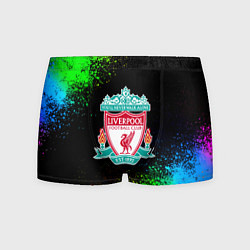 Трусы-боксеры мужские Liverpool краски градиент, цвет: 3D-принт