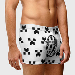 Трусы-боксеры мужские Juventus x minecraft pattern, цвет: 3D-принт — фото 2