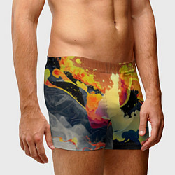 Трусы-боксеры мужские Завораживающее пламя, цвет: 3D-принт — фото 2