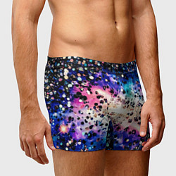 Трусы-боксеры мужские Стилизованная космическая абстракция, цвет: 3D-принт — фото 2