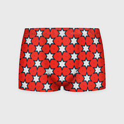 Мужские трусы Звезды на красном