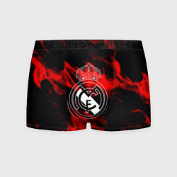 Трусы-боксеры мужские Real Madrid красный огонь, цвет: 3D-принт
